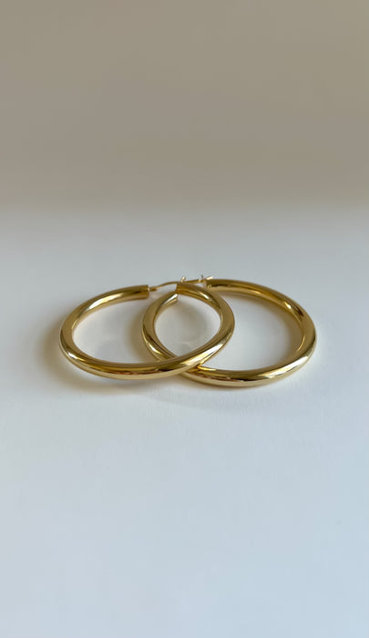 Large Gold Hoop Earrings