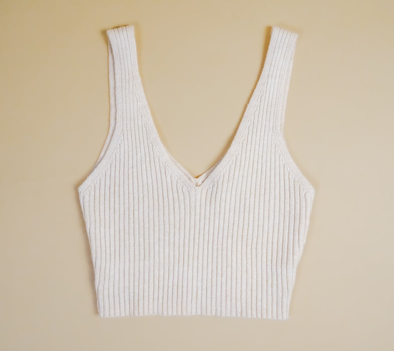 Oatmeal Knit Top